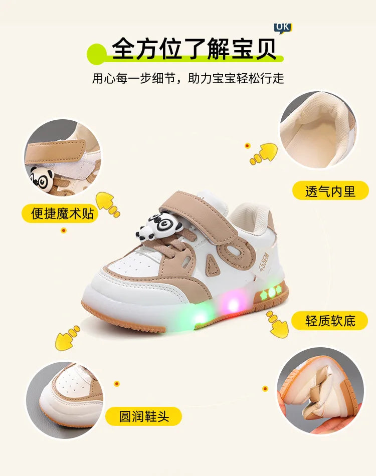 Zapatillas de deporte para chico 2025, otoño, nuevo zapato iluminado para chico, zapatillas de deporte para niño, zapatos bonitos para niña, tenis de moda, zapatos de diseñador para mujer, Кроссоkus