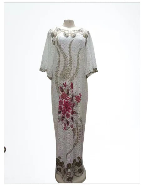 Vestidos de Fiesta musulmanes para mujer, vestido largo con estampado de Jalabiya, Abaya, Ramadán, caftán, Marruecos, Dubai, Islam, Eid, Arabia Saudita