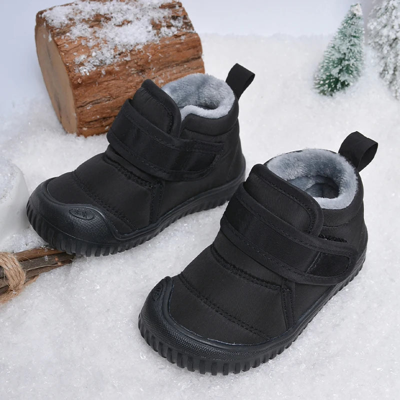 Botas cortas de nieve de invierno de felpa suave impermeables antideslizantes al aire libre duraderas de alta calidad para niños E8218