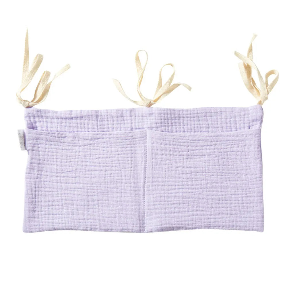 Organizador para cuna de bebé, bolsa de almacenamiento para cama Caddy, 2 bolsillos, colgante para cabecera de cama, organizador para pañales, juguetes y ropa