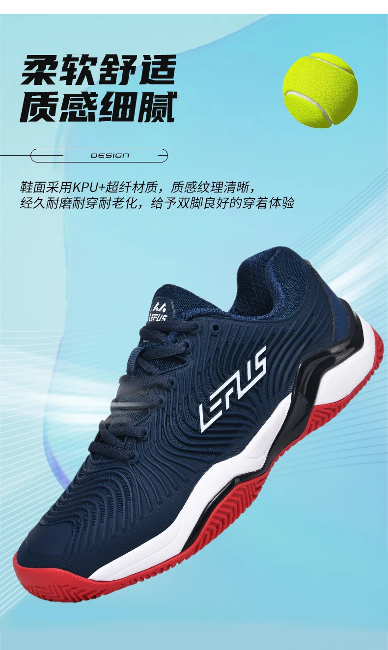Zapatillas de tenis profesionales para hombres y mujeres, zapatillas de bádminton y voleibol transpirables para entrenamiento deportivo de interior, competición antideslizante