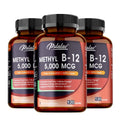 Vitamina B12 - Suplemento MCG 5000 -Benemó la función cerebral y corazón, admite memoria, aprendizaje, ayuda a aumentar la energía natural