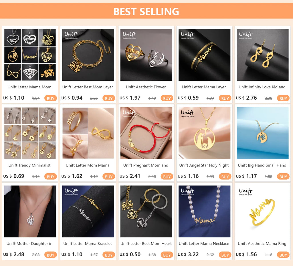 Unift Pulsera de cadena de acero inoxidable para mujeres embarazadas, brazalete con colgante para niños, papá, mamá, a la moda, regalo para el día de la madre， pulseras mujer