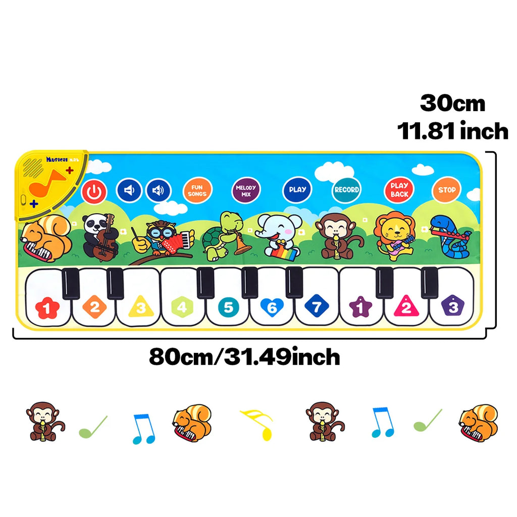 Instrumentos de juguete musical, almohadillas de piano, juguetes educativos musicales, estimulan las sentidos de los niños, estimulan el interés de los niños en la música