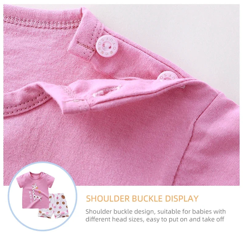 Conjuntos para niños, ropa para madres y niños, camiseta para niños y niñas, pantalones cortos, 2 uds., ropa de verano de algodón de manga corta para bebés, traje para niños pequeños