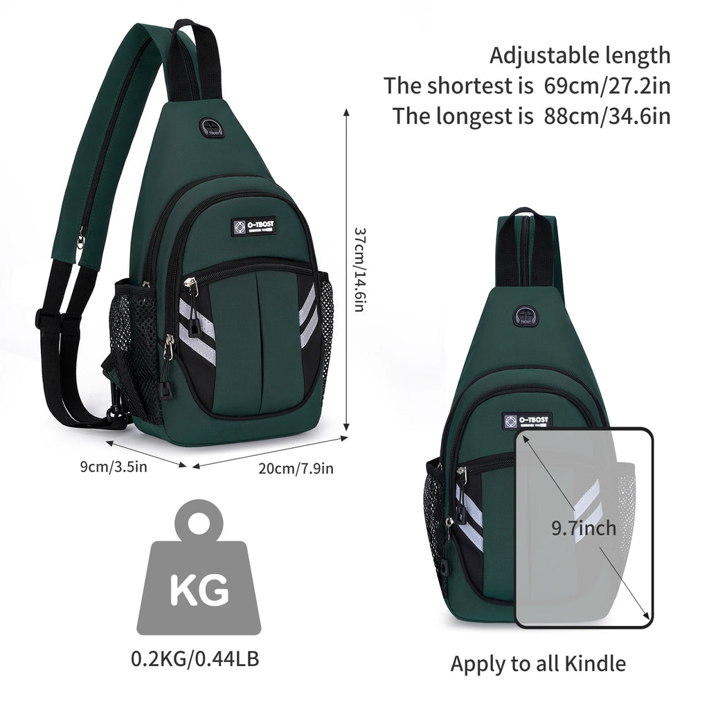 Men's Waterproof Multi-functional Trendy Crossbody Chest Bag for Sports And Leisure Fashionable Shoulder Bag