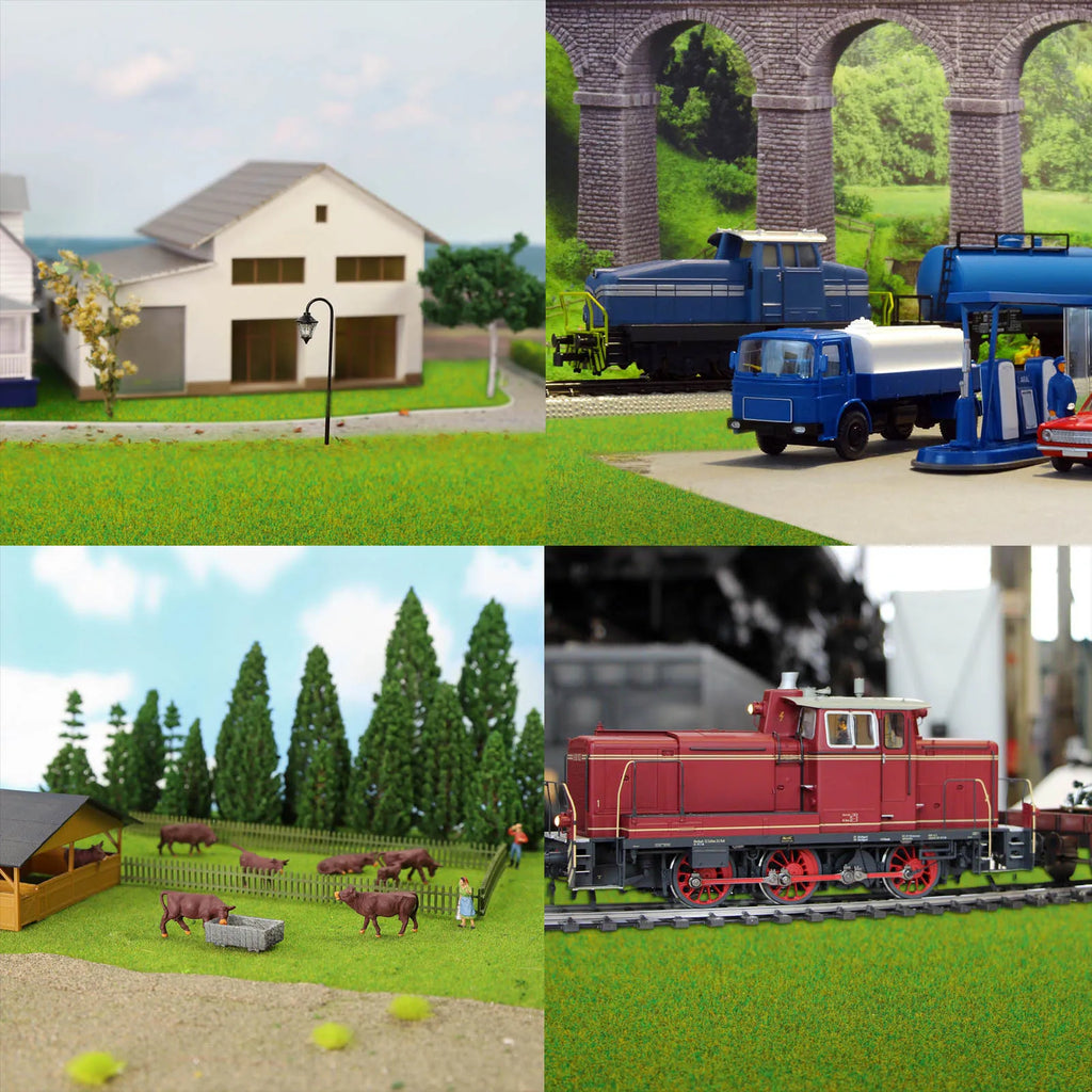 Evemodel-alfombrilla de césped para paisaje, modelo de simulación de varios tamaños, césped Artificial, modelo de tren, diseño de paisaje, Diorama