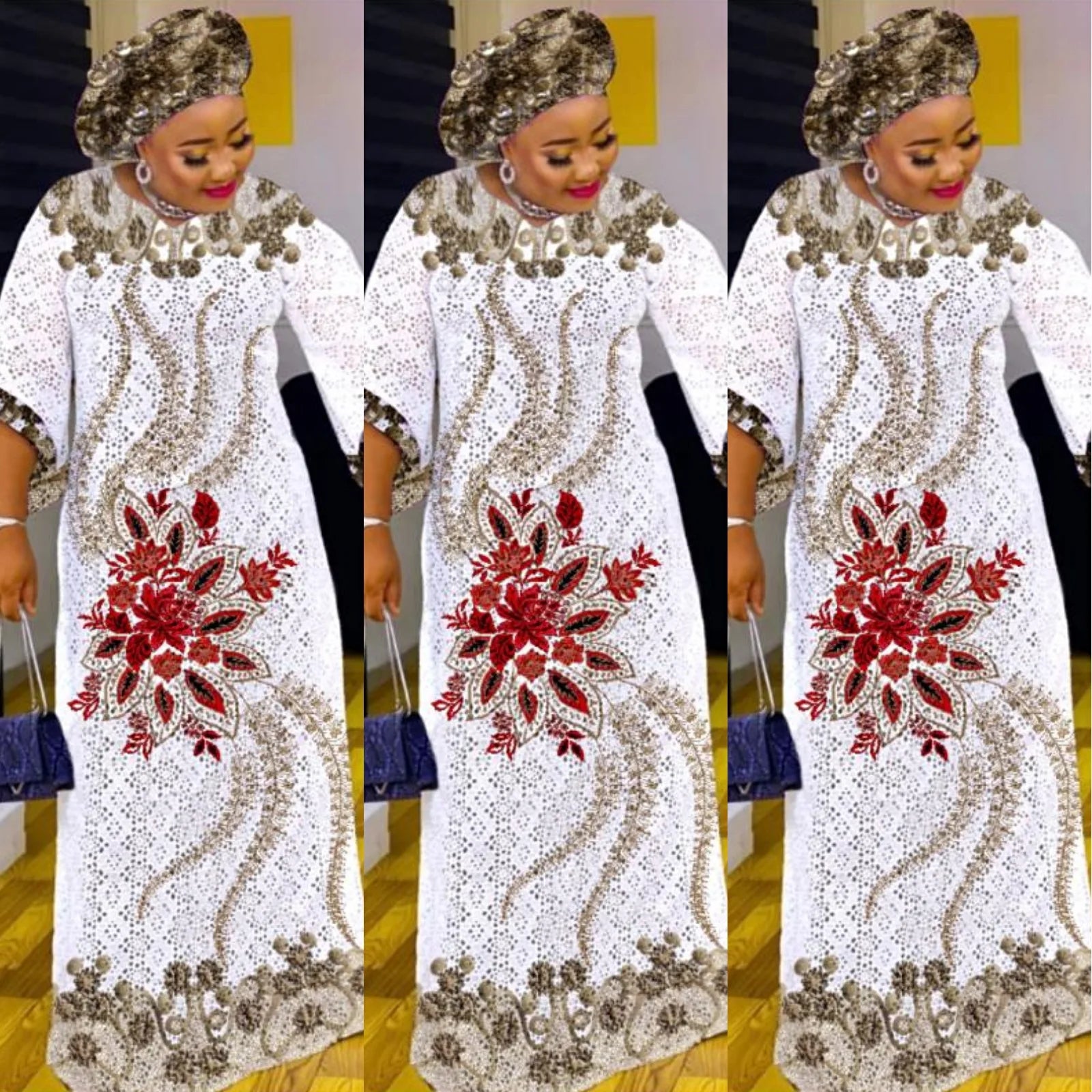 Vestidos de Fiesta musulmanes para mujer, vestido largo con estampado de Jalabiya, Abaya, Ramadán, caftán, Marruecos, Dubai, Islam, Eid, Arabia Saudita