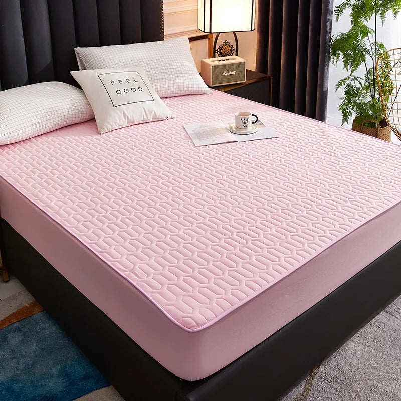 Funda de colchón impermeable, Sábana ajustable de dibujos animados para el hogar, dormitorio, Protector de almohadilla para cama, familias con niños de mascotas (sin funda de almohada)