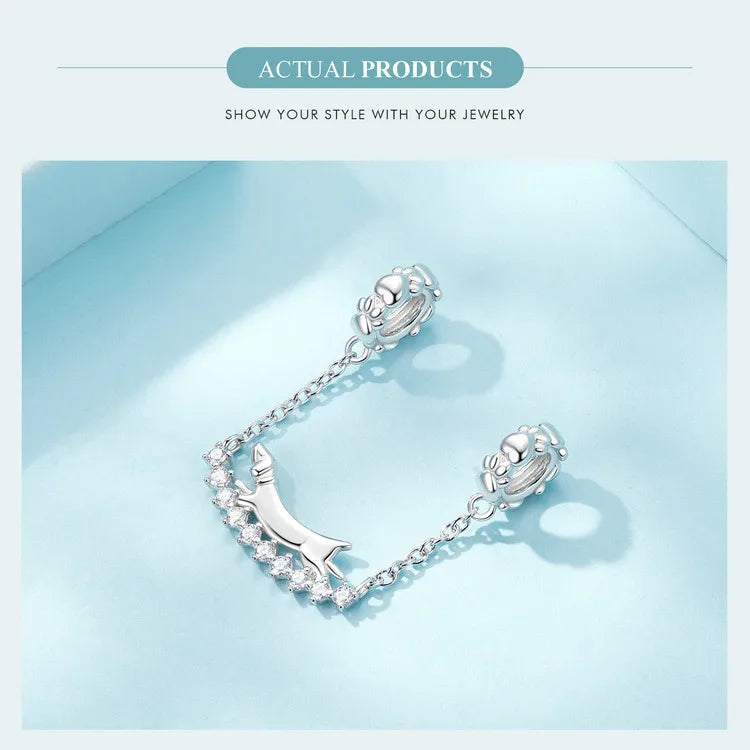 WOSTU-Colgante de estrella de dragón volador esmaltado de Plata de Ley 925, colgante de corazón, amor, supermomo, compatible con pulsera DIY, regalo para el día de la madre